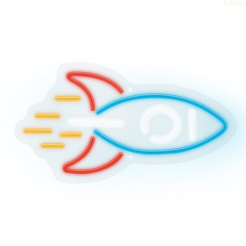 Neon PLEXI LED RAKIETA multikolor