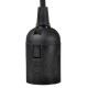 Lampa wisząca zawieś z oprawą plastikową czarna do lampy E27