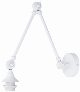 Kinkiet regulowany (stelaż)  metalowy Rustic biały E27