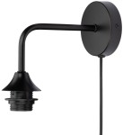 Kinkiet ścienny (stelaż) metalowy Rustic czarny E27 z kablem