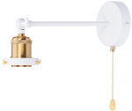 Kinkiet regulowany metalowy (stelaż) White z łańcuszkiem