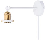 Kinkiet regulowany metalowy (stelaż) White z kablem 