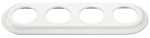 Ramka ceramiczna poczwórna biała