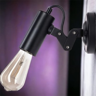 Kinkiet regulowany mały czarny flex