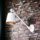 Kinkiet regulowany biały metalowy LOFT