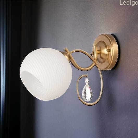 Kinkiet ścienny klasyczny z kryształem Sofia WSG10A1