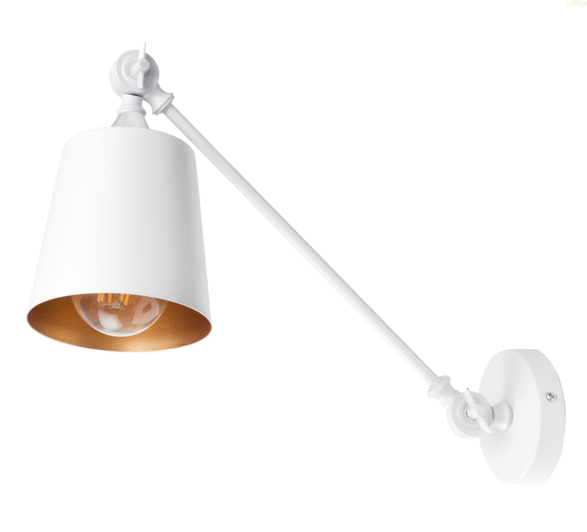 Kinkiet-regulowany-bialy-złoty metalowy-LOFT ledigo.jpg