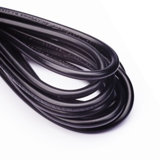 Przewód w oplocie z wtyczką włącznik nożny 3m czarny