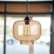 lampa klosz szklany amber