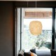Lampa wisząca biała BOHO bambusowa 30cm TH11