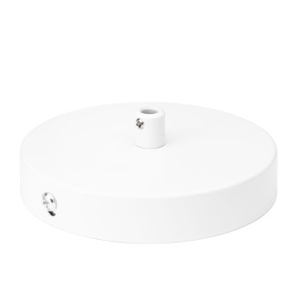 Podsufitka maskownica metalowa biała 1 otwór 12 cm