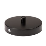  Podsufitka maskownica metalowa czarna 1 otwór 8 cm 