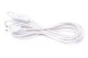 Przewód w oplocie kabel z wtyczką 3m biały