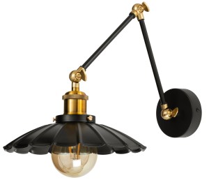 Kinkiet metalowy regulowany Retro Lamina 