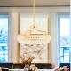 Lampa kryształowa luksusowa żyrandol Luxury Gold WSC030