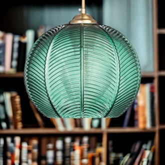 Lampa wisząca sufitowa szklana JOY szmaragdowa