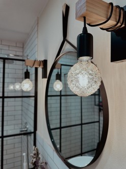 Żarówka LED E27 G95 5,5W kryształowa crystal AMBER