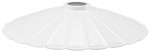 Klosz metalowy biały płaski loft E27 Lamina