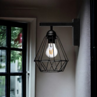 Kinkiet ścienny loft druciana DIAMENT