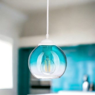 Lampa wisząca mała kulka Venus Niebieska