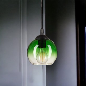Lampa wisząca mała kulka Venus Zielona