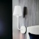 Kinkiet z abażurem hotelowy biały Arte