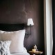 Kinkiet z abażurem hotelowy czarny Arte