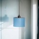 Lampa wisząca z abażurem Oro niebieska