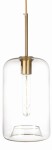 Lampa wisząca szklana przezroczysta PARIS Słój