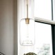Lampa wisząca szklana przezroczysta PARIS Słój