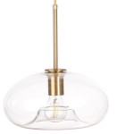 Lampa wisząca szklana przezroczysta PARIS Ufo