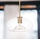 Lampa wisząca szklana przezroczysta PARIS Ufo