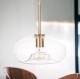 Lampa wisząca szklana przezroczysta PARIS Ufo
