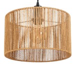 Lampa wisząca strunowa naturalna pleciona WALEC boho 30 cm