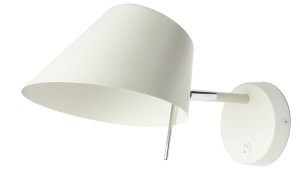 Kinkiet  regulowany biały z włącznikiem Fenix