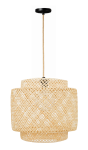 Lampa wisząca BOHO bambusowa TH06 Juta