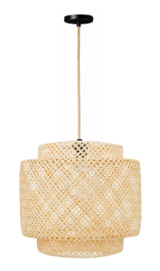 Lampa wisząca BOHO bambusowa TH06 Juta
