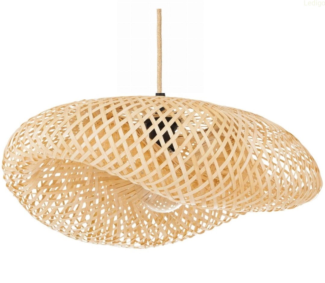 Bambusowa lampa wisząca na czarnym kablu jutowym duża.jpg