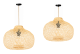 Lampa wisząca BOHO bambusowa TH03 Juta