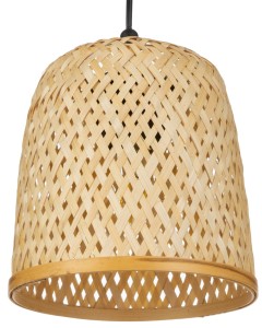 Lampa wisząca BOHO bambusowa czarna PHU01