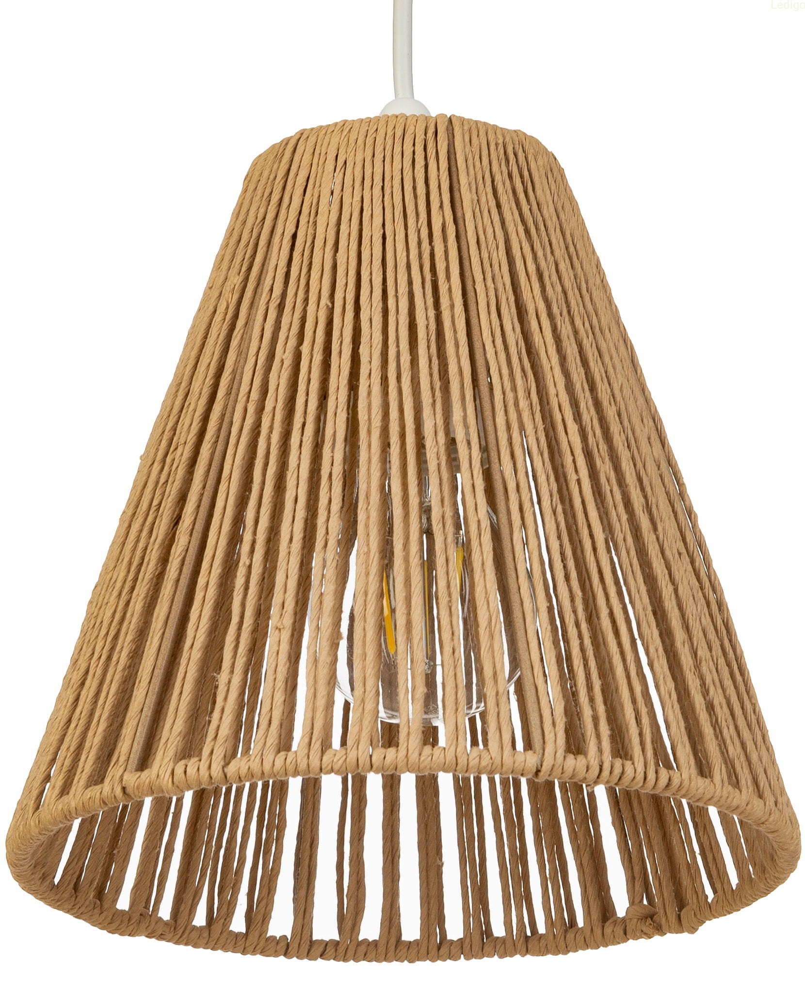 Lampa wisząca BOHO strunowa biała PHU04