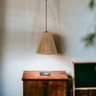 Lampa wisząca BOHO strunowa czarna PHU04