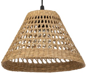 Lampa wisząca BOHO Africa trawa morska czarna PHU05