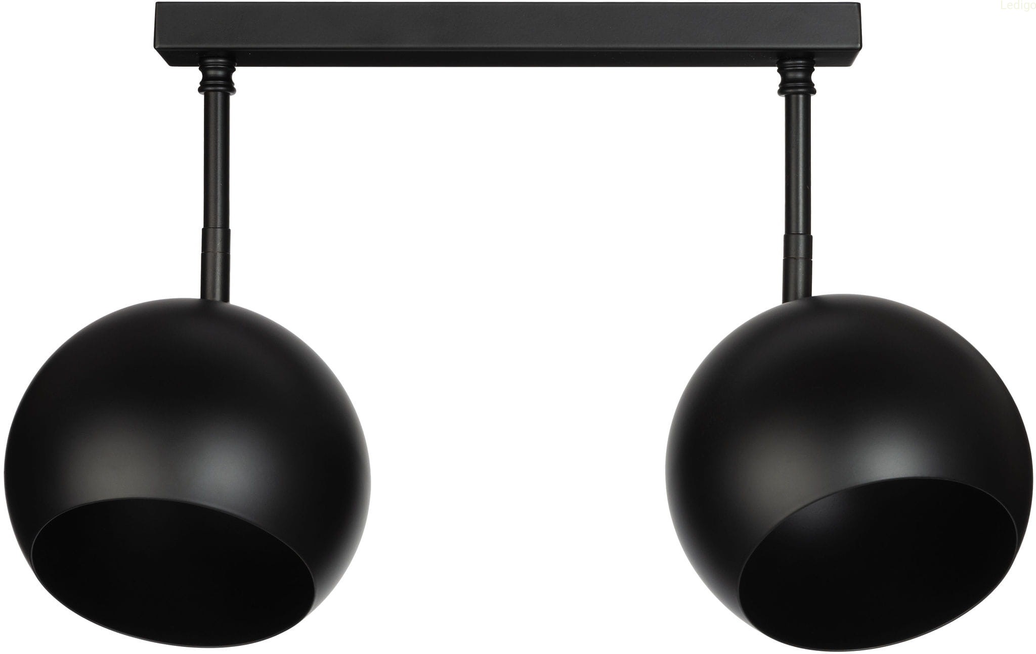 Plafon podwójny regulowany czarny Simba