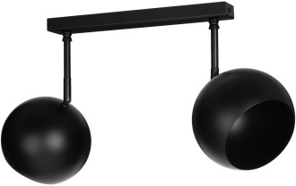 Plafon podwójny regulowany czarny Simba