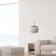 Lampa dekoracyjna do salonu szklana elegancka Ledigo
