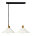 Lampa wisząca na listwie podwójna JAPANDI szklana mleczna