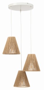 Lampa wisząca plafon biała impregnowany papier PHU04