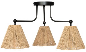 Lampa wisząca plafon Africa czarna trawa morska PHU03