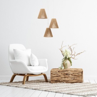 Lampa wisząca plafon biała impregnowany papier PHU04